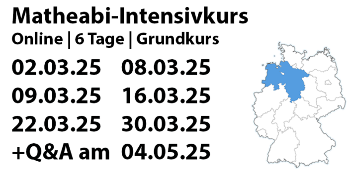 Niedersachsen GK Mathe-Abi-Intensivkurs