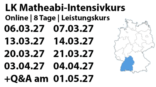 Baden-Württemberg LK Mathe-Abi-Intensivkurs 2027
