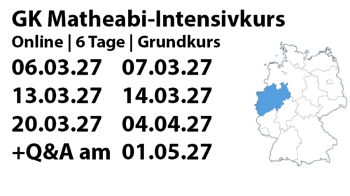 NRW GK Mathe-Abi-Intensivkurs 2027