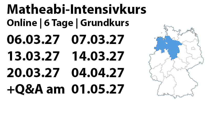 Niedersachsen GK Mathe-Abi-Intensivkurs 2027