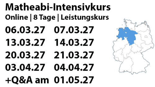 Niedersachsen LK Mathe-Abi-Intensivkurs 2027