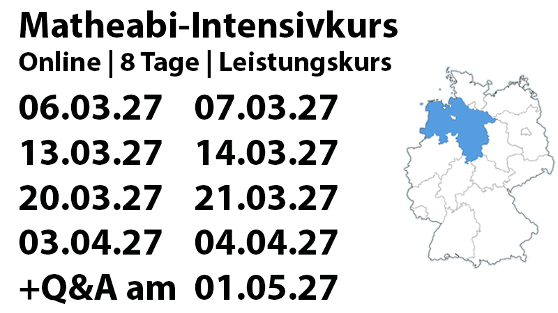 Niedersachsen LK Mathe-Abi-Intensivkurs 2027
